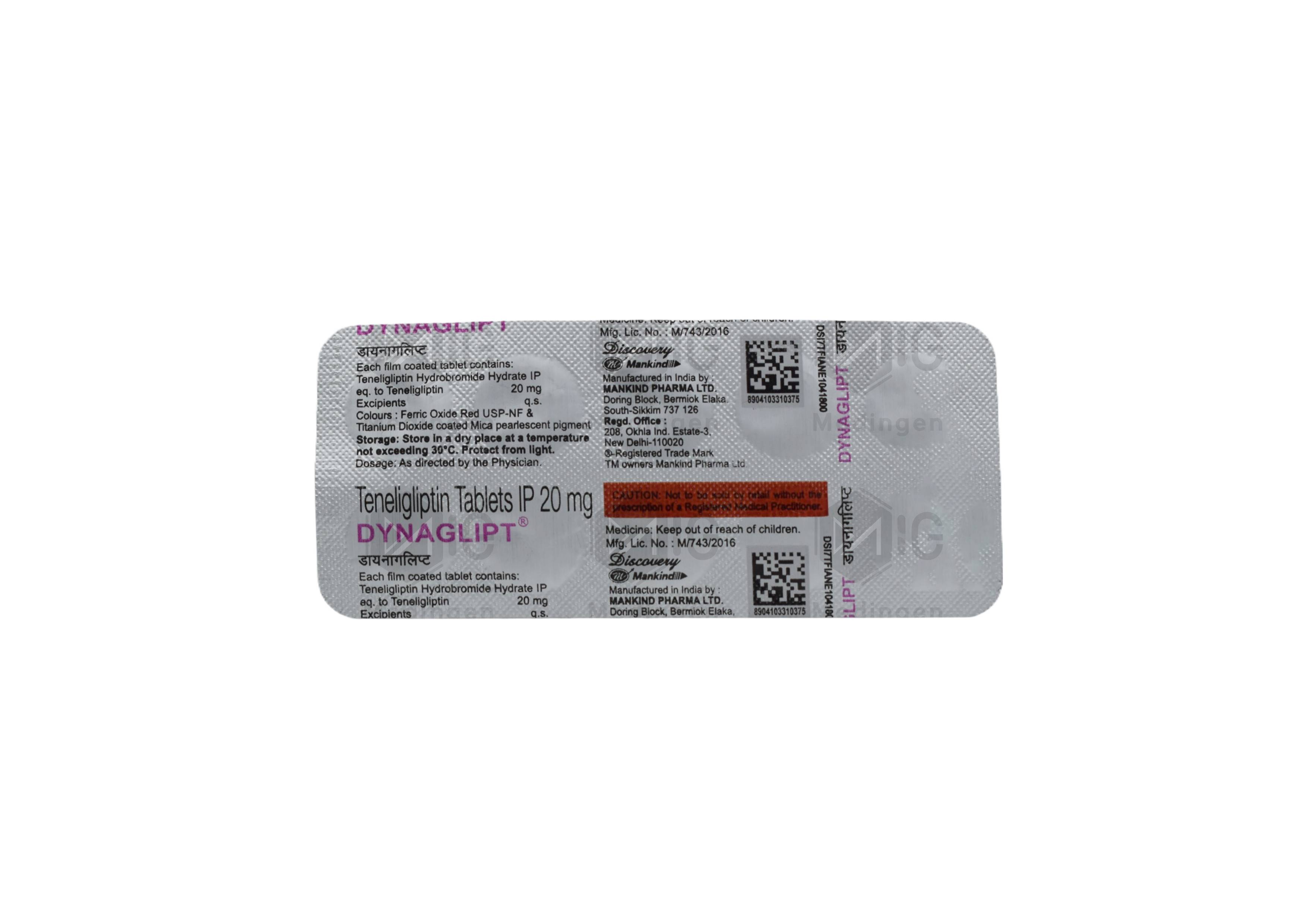 DYNAGLIPT 20MG